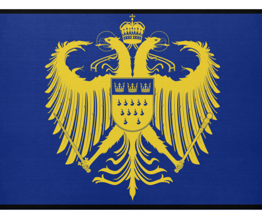 Kölner Wappen mit Adler in Gelb auf Fußmatte – Bild 6