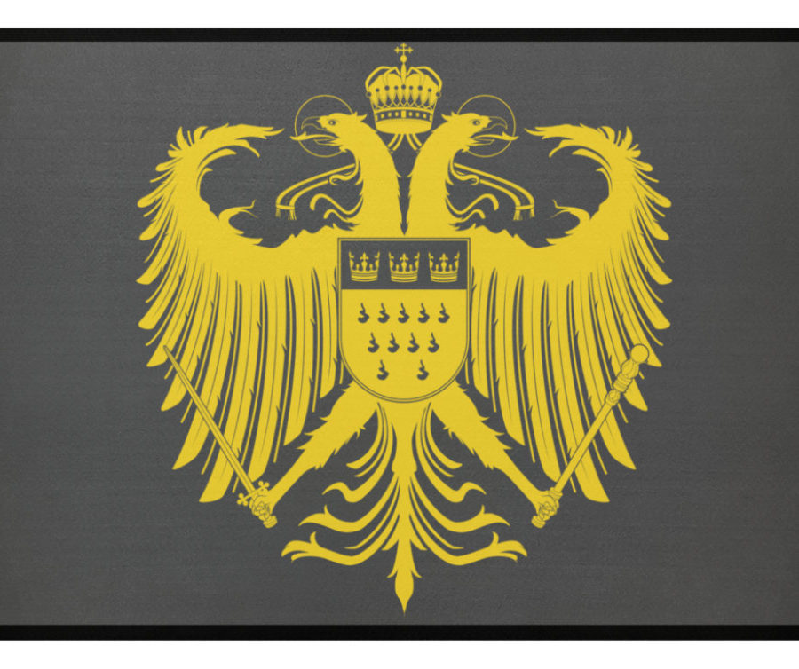 Kölner Wappen mit Adler in Gelb auf Fußmatte – Bild 2