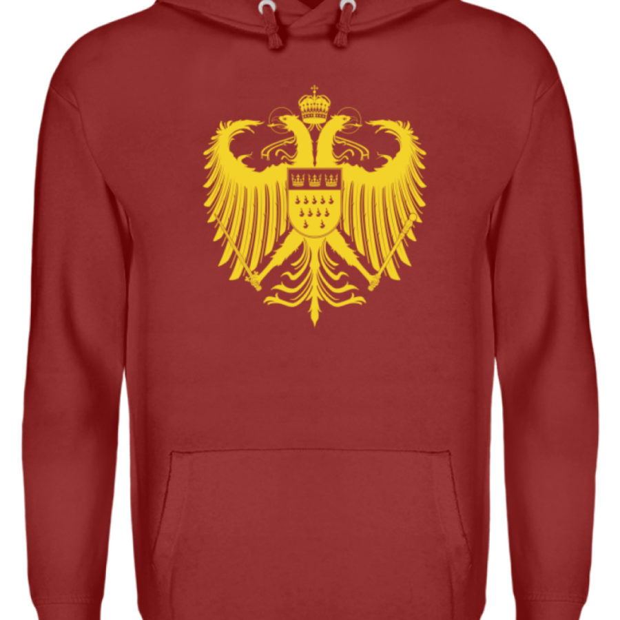 Kölner Wappen mit Adler in Gelb auf Hoodie – Bild 2