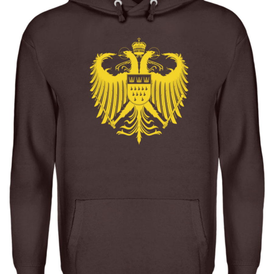 Kölner Wappen mit Adler in Gelb auf Hoodie – Bild 5