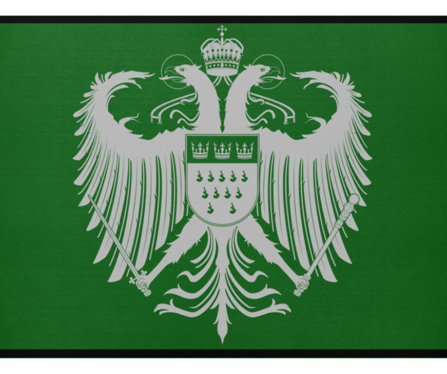 Kölner Wappen mit Adler in Hellgrau auf Fußmatte – Bild 7