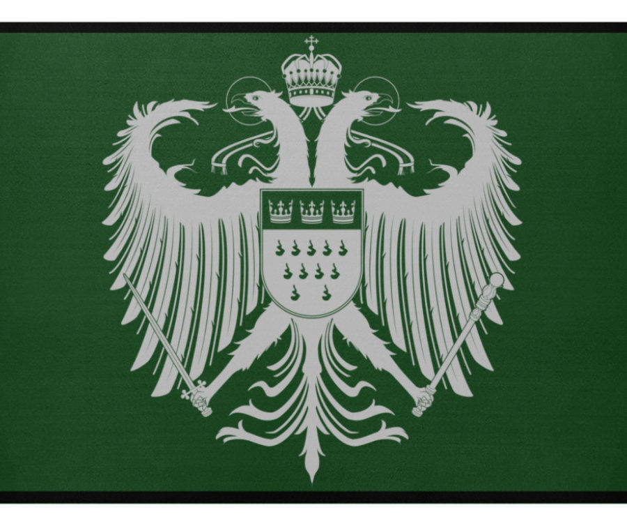 Kölner Wappen mit Adler in Hellgrau auf Fußmatte – Bild 8