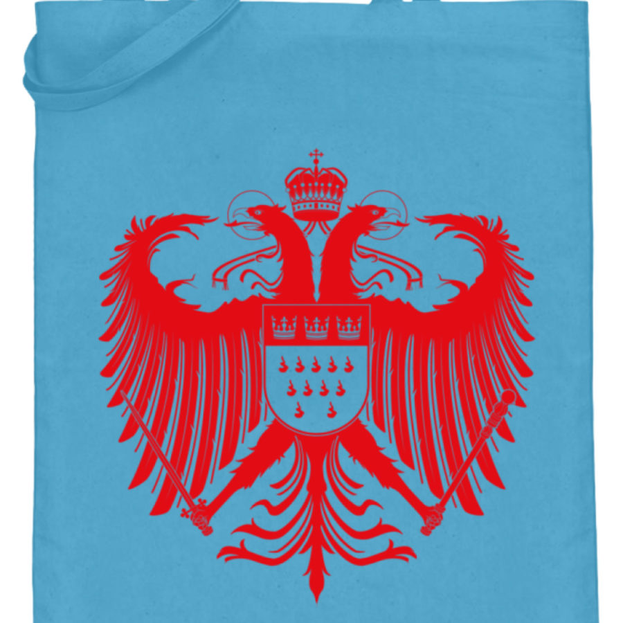 Kölner Wappen mit Adler in Rot auf Baumwoll-Beutel – Bild 5