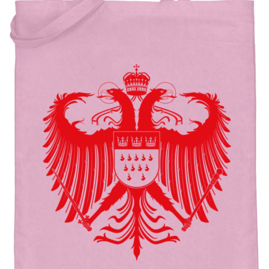 Kölner Wappen mit Adler in Rot auf Baumwoll-Beutel – Bild 7