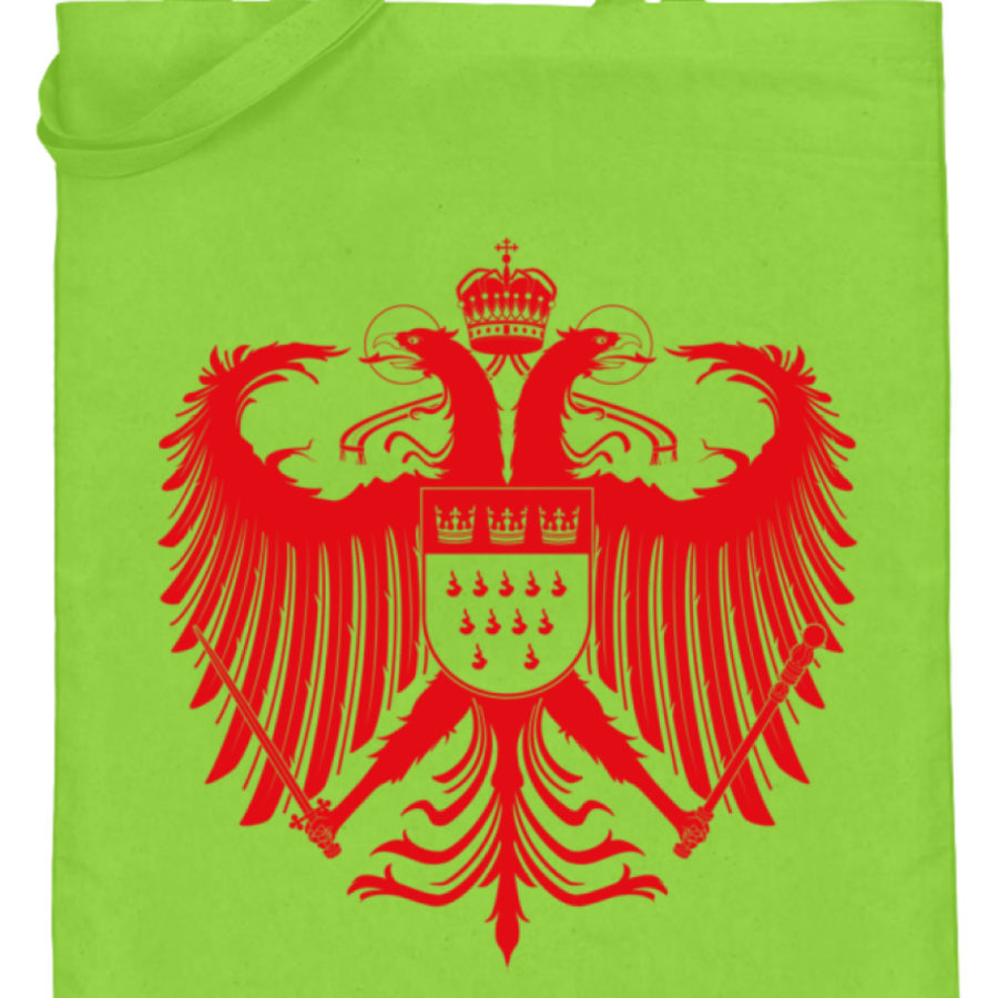 Kölner Wappen mit Adler in Rot auf Baumwoll-Beutel – Bild 6