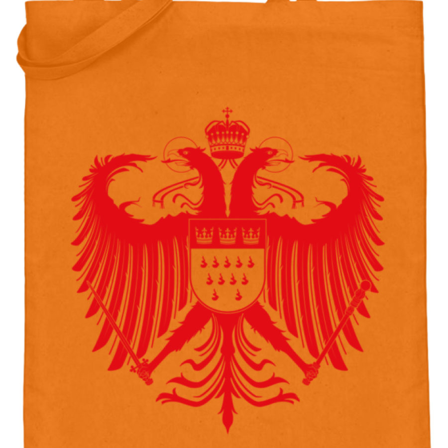 Kölner Wappen mit Adler in Rot auf Baumwoll-Beutel – Bild 4