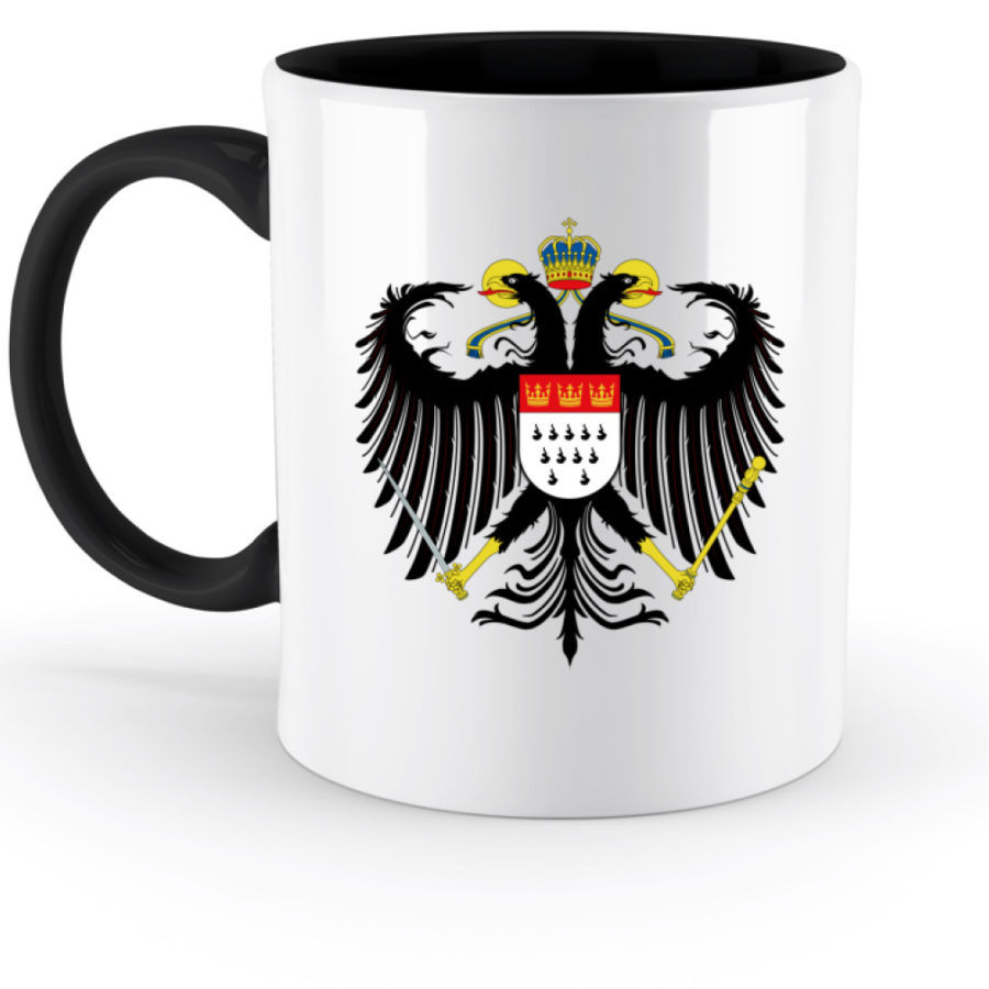 Kölner Wappen mit Adler auf zweifarbiger Tasse – Bild 2