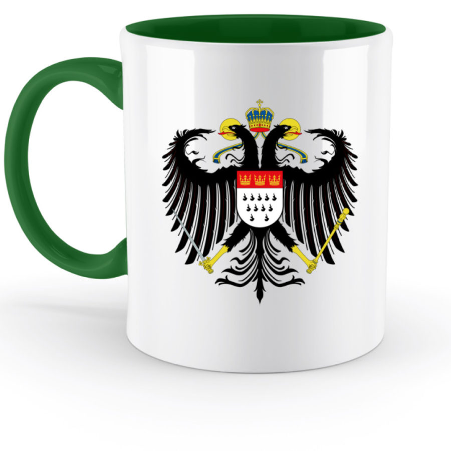 Kölner Wappen mit Adler auf zweifarbiger Tasse – Bild 5