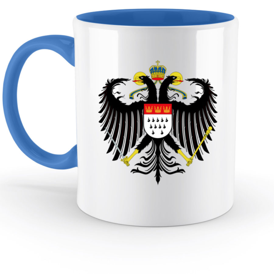 Kölner Wappen mit Adler auf zweifarbiger Tasse – Bild 4
