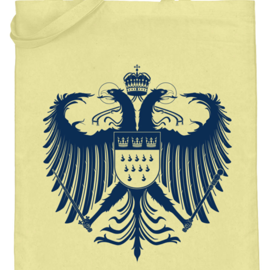 Kölner Wappen mit Adler in Dunkelblau auf Baumwoll-Beutel – Bild 4