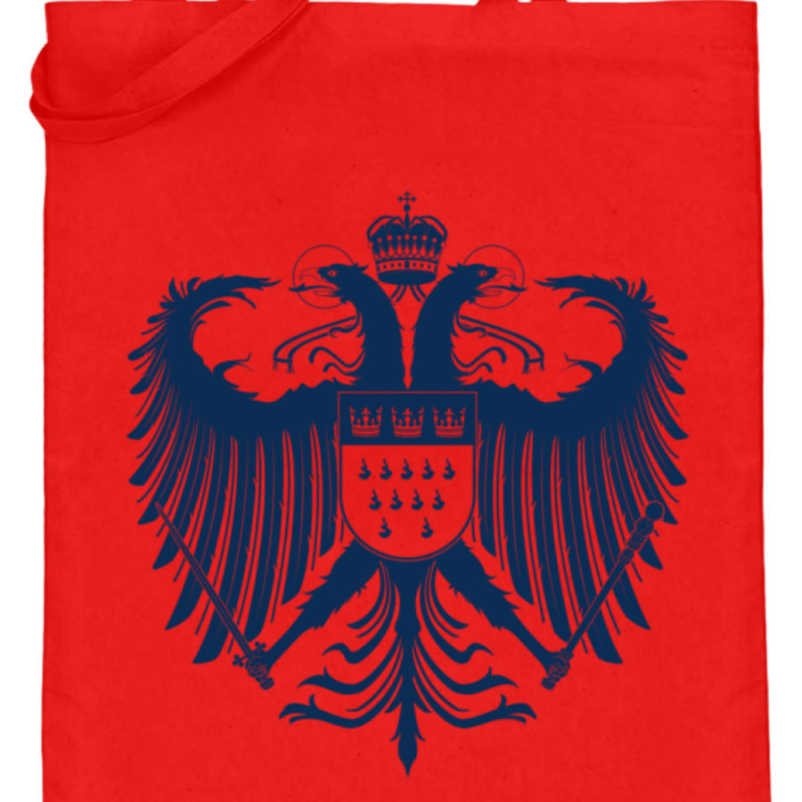 Kölner Wappen mit Adler in Dunkelblau auf Baumwoll-Beutel – Bild 2