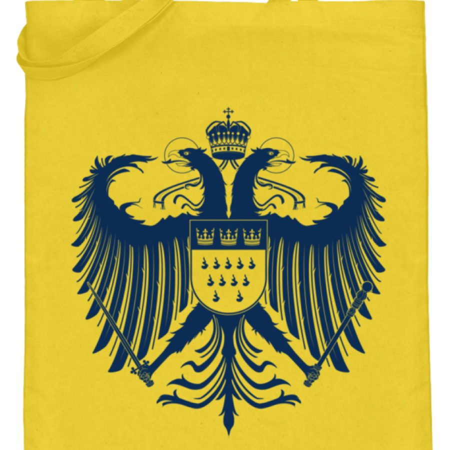Kölner Wappen mit Adler in Dunkelblau auf Baumwoll-Beutel – Bild 5