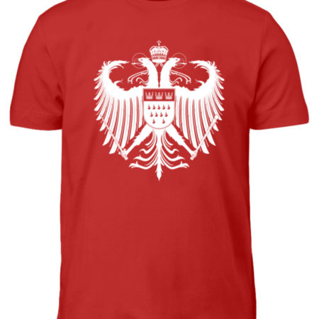 Kölner Wappen mit Adler in Weiß auf Kinder T-Shirt