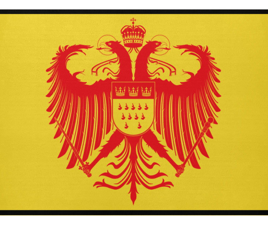 Kölner Wappen mit Adler in Rot auf Fußmatte – Bild 3