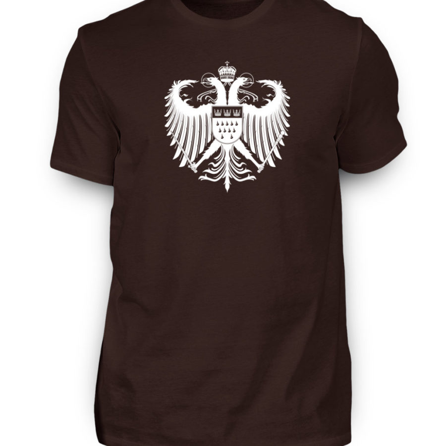 Kölner Wappen mit Adler in Weiß Herren T-Shirt - Basic – Bild 6