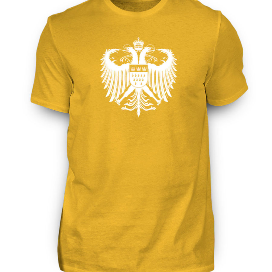 Kölner Wappen mit Adler in Weiß Herren T-Shirt - Basic – Bild 8