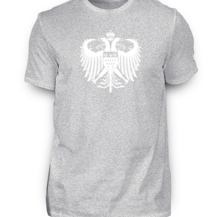 Kölner Wappen mit Adler in Weiß Herren T-Shirt - Basic – Bild 3