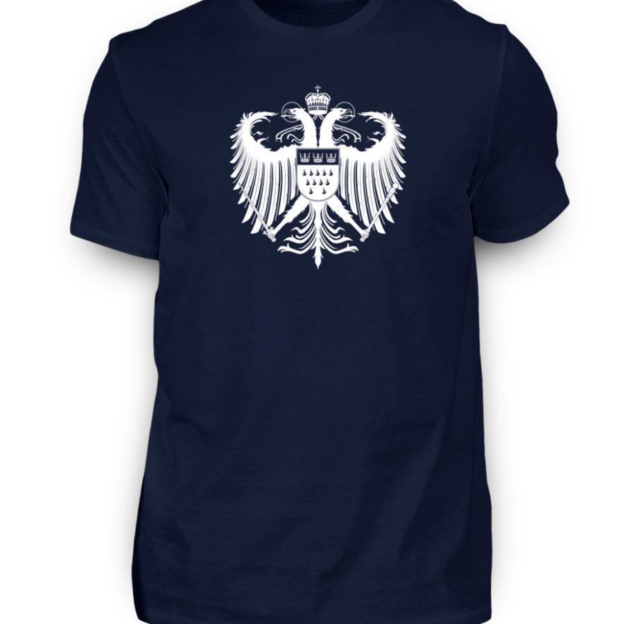 Kölner Wappen mit Adler in Weiß Herren T-Shirt - Basic – Bild 12