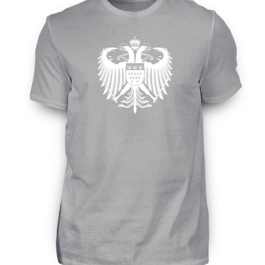 Kölner Wappen mit Adler in Weiß Herren T-Shirt - Basic – Bild 4