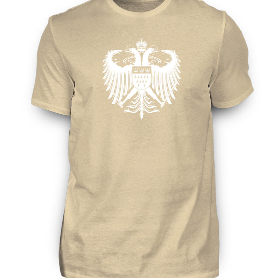 Kölner Wappen mit Adler in Weiß Herren T-Shirt - Basic – Bild 7