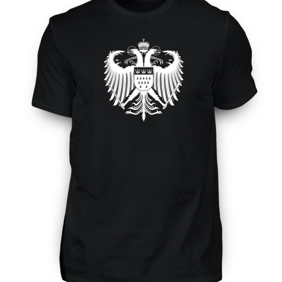 Kölner Wappen mit Adler in Weiß Herren T-Shirt - Basic – Bild 5