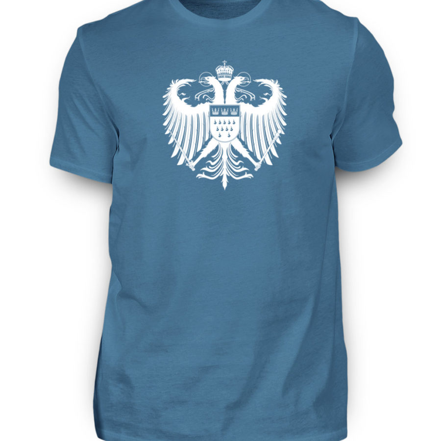 Kölner Wappen mit Adler in Weiß Herren T-Shirt - Basic – Bild 14