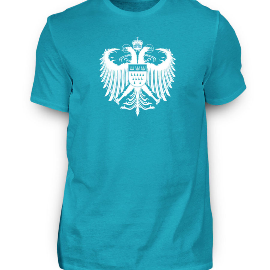 Kölner Wappen mit Adler in Weiß Herren T-Shirt - Basic – Bild 15