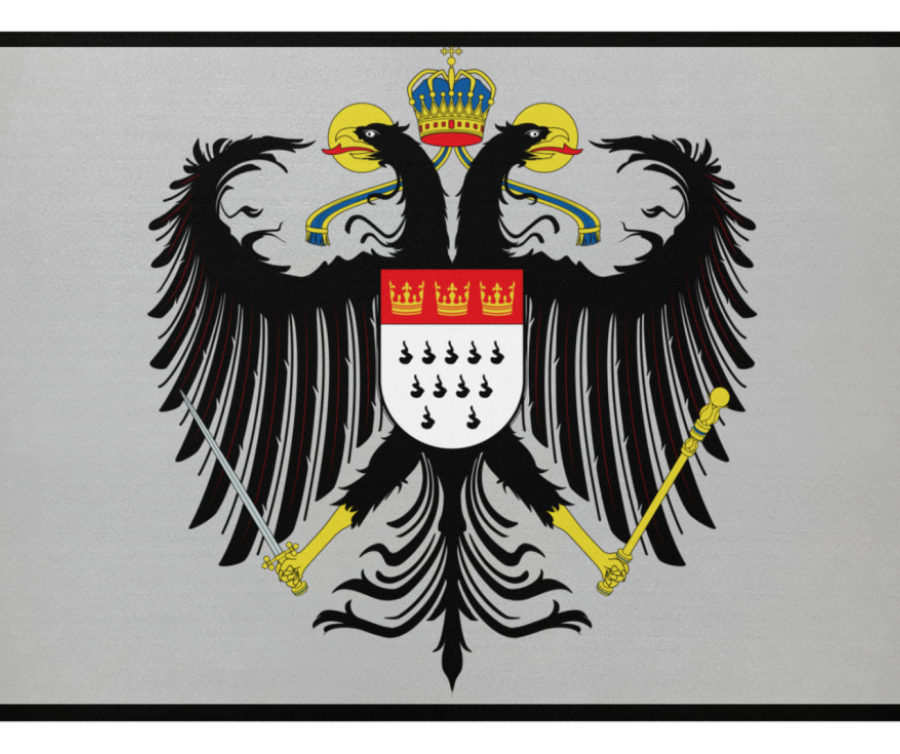 Kölner Wappen mit Adler auf Fußmatte