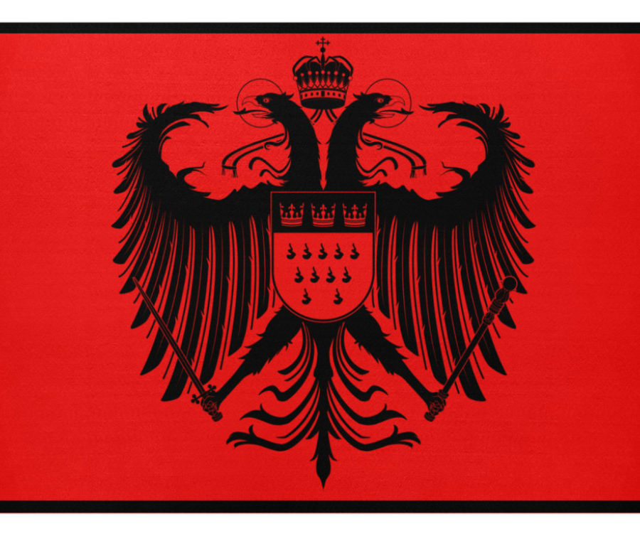 Kölner Wappen mit Adler in Schwarz auf Fußmatte – Bild 2