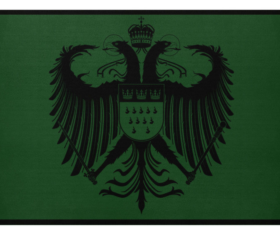 Kölner Wappen mit Adler in Schwarz auf Fußmatte – Bild 10