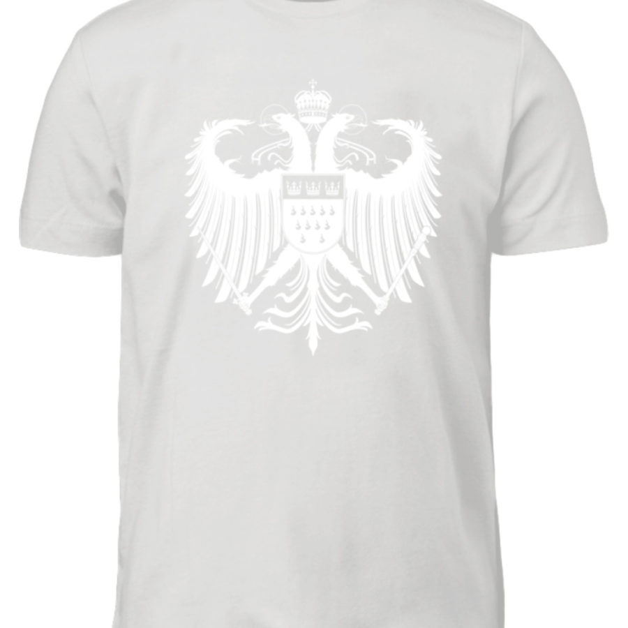 Kölner Wappen mit Adler in Weiß auf Kinder T-Shirt – Bild 2