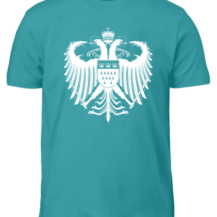 Kölner Wappen mit Adler in Weiß auf Kinder T-Shirt – Bild 12