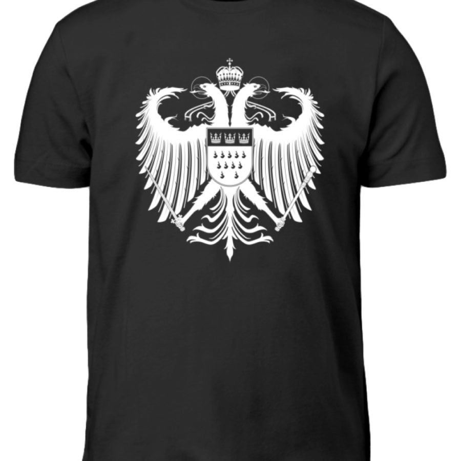 Kölner Wappen mit Adler in Weiß auf Kinder T-Shirt – Bild 4