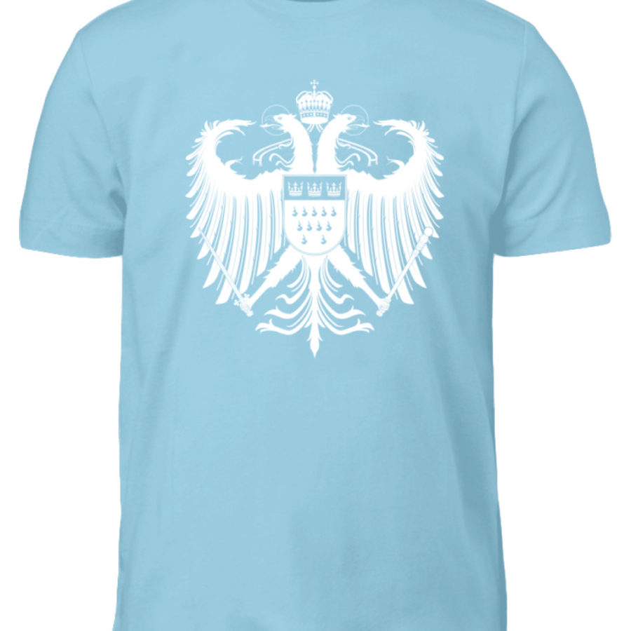Kölner Wappen mit Adler in Weiß auf Kinder T-Shirt – Bild 13