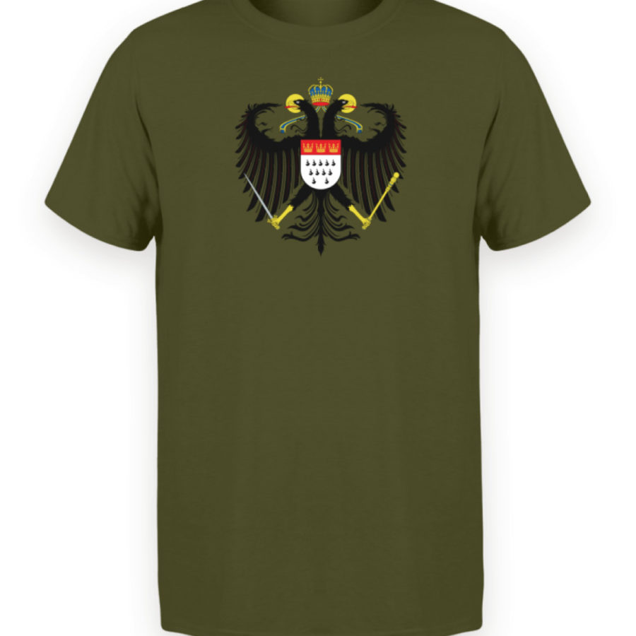 Kölner Wappen mit Adler auf Herren T-Shirt (Organic-Premium) – Bild 3
