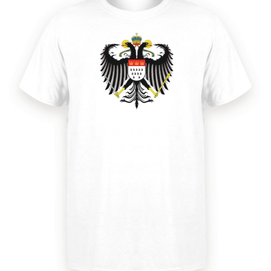 Kölner Wappen mit Adler auf Herren T-Shirt (Organic-Premium)