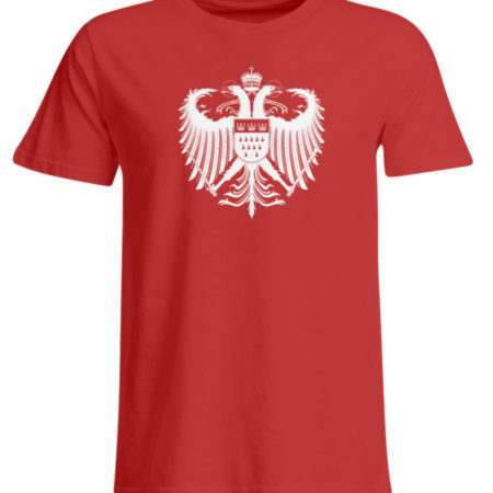 Kölner Wappen mit Adler in Weiß - Shirt in 3XL-5XL