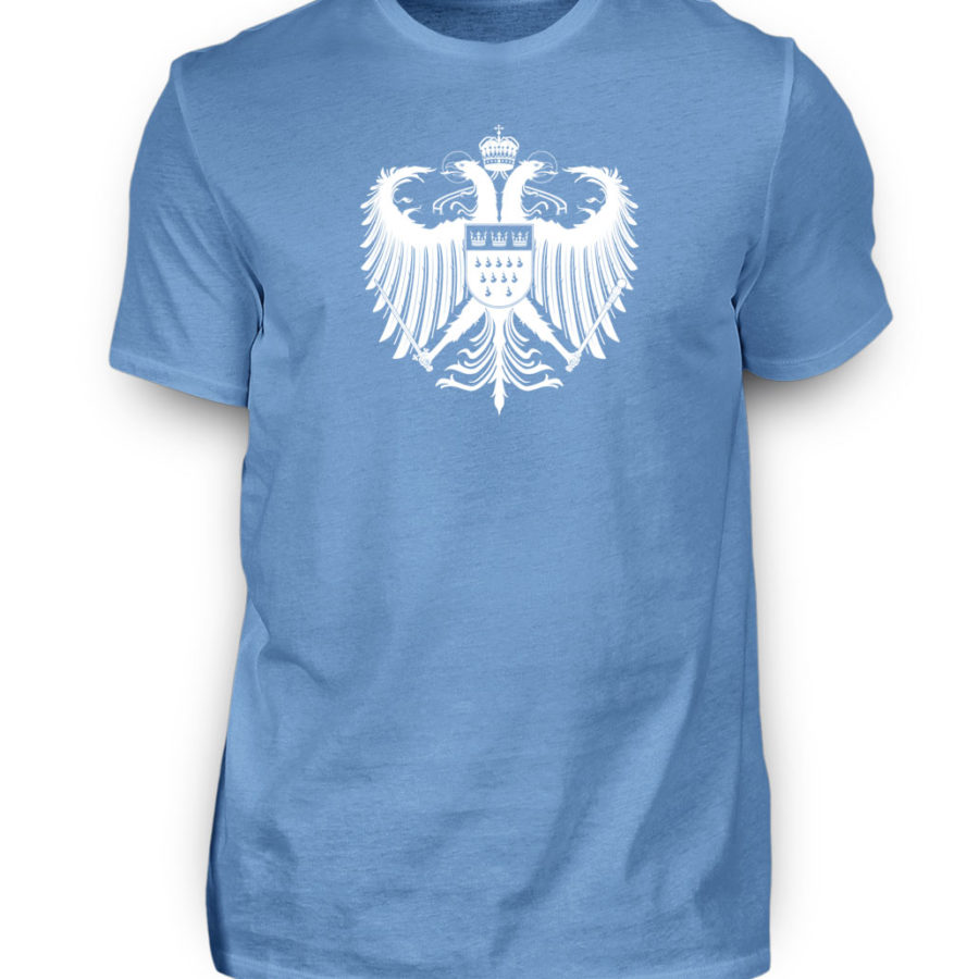 Kölner Wappen mit Adler in Weiß auf Herren T-Shirt (Premium) – Bild 16
