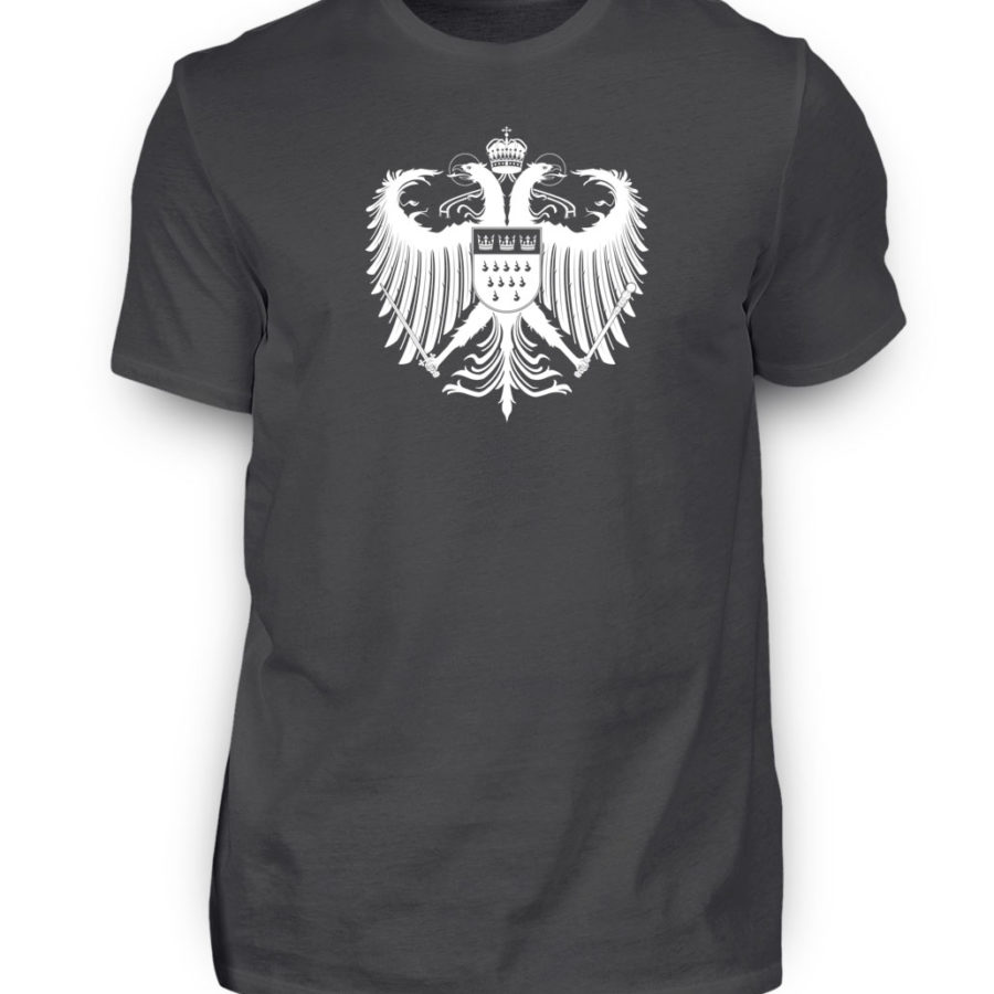 Kölner Wappen mit Adler in Weiß auf Herren T-Shirt (Premium) – Bild 5