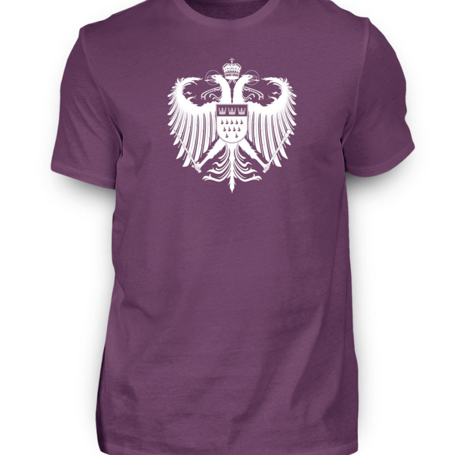 Kölner Wappen mit Adler in Weiß auf Herren T-Shirt (Premium) – Bild 22