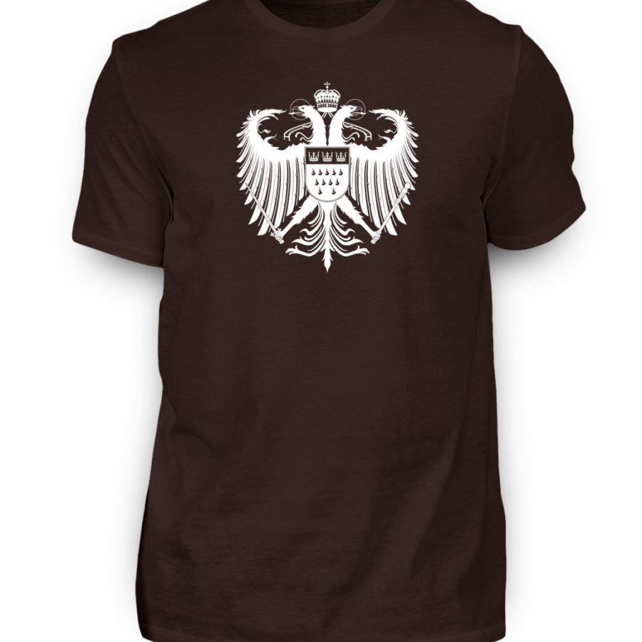 Kölner Wappen mit Adler in Weiß auf Herren T-Shirt (Premium) – Bild 7