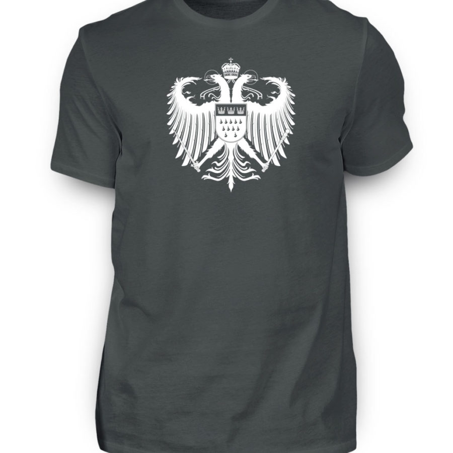 Kölner Wappen mit Adler in Weiß auf Herren T-Shirt (Premium) – Bild 4