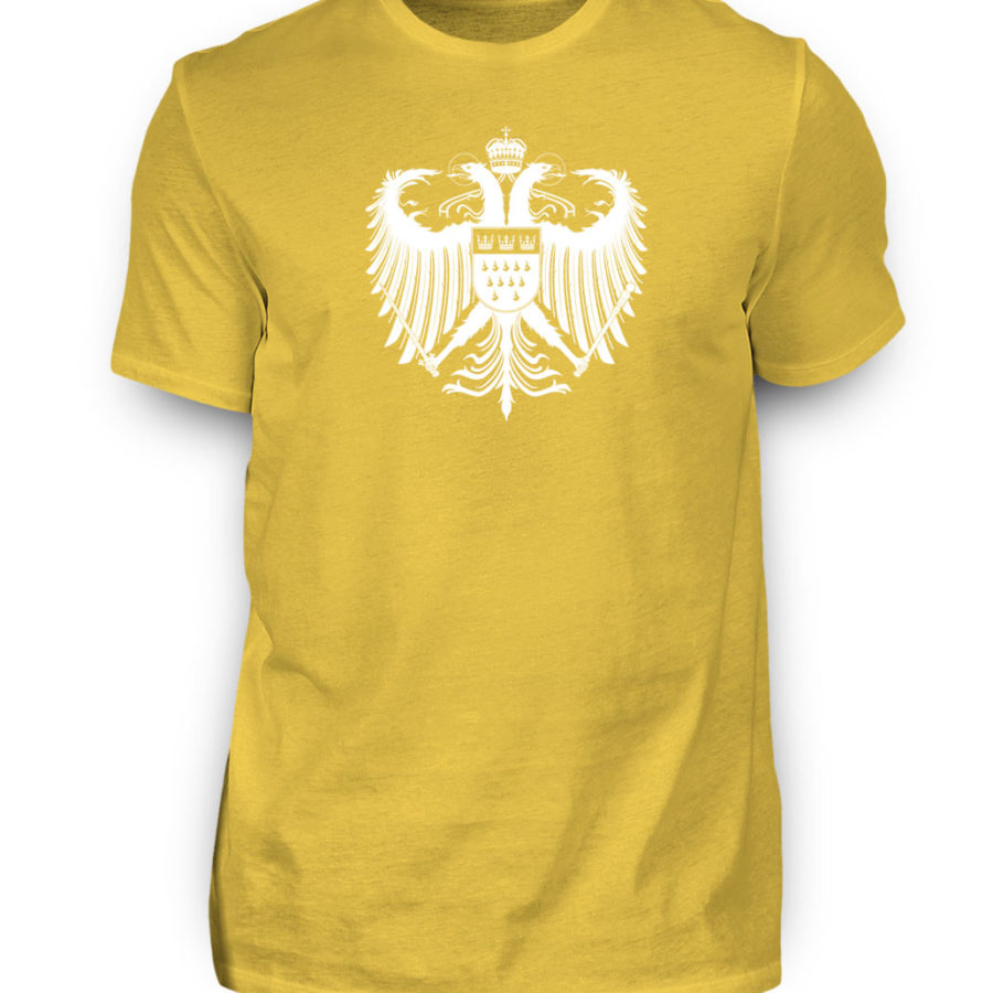 Kölner Wappen mit Adler in Weiß auf Herren T-Shirt (Premium) – Bild 9