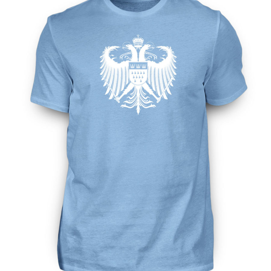 Kölner Wappen mit Adler in Weiß auf Herren T-Shirt (Premium) – Bild 15