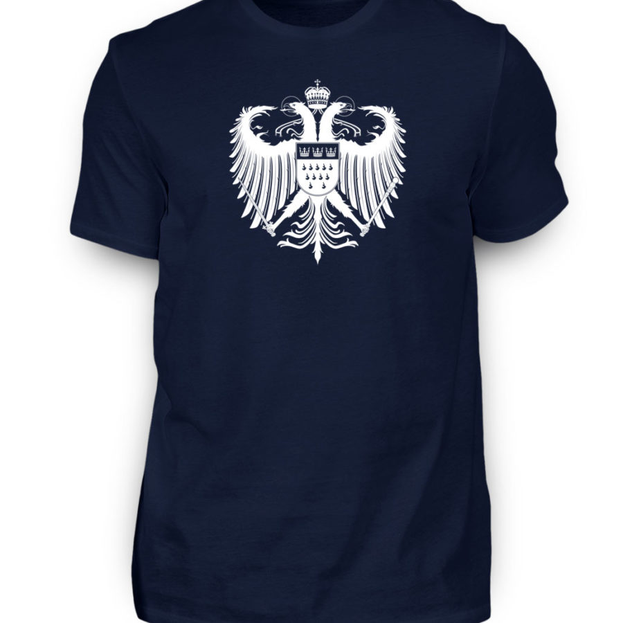 Kölner Wappen mit Adler in Weiß auf Herren T-Shirt (Premium) – Bild 12