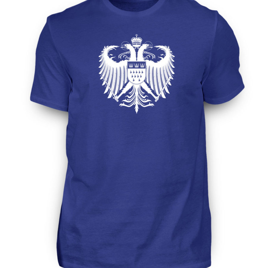 Kölner Wappen mit Adler in Weiß auf Herren T-Shirt (Premium) – Bild 13