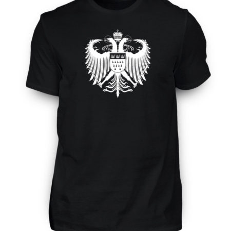 Kölner Wappen mit Adler in Weiß auf Herren T-Shirt (Premium)