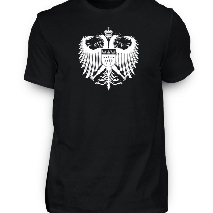 Kölner Wappen mit Adler in Weiß auf Herren T-Shirt (Premium) – Bild 6