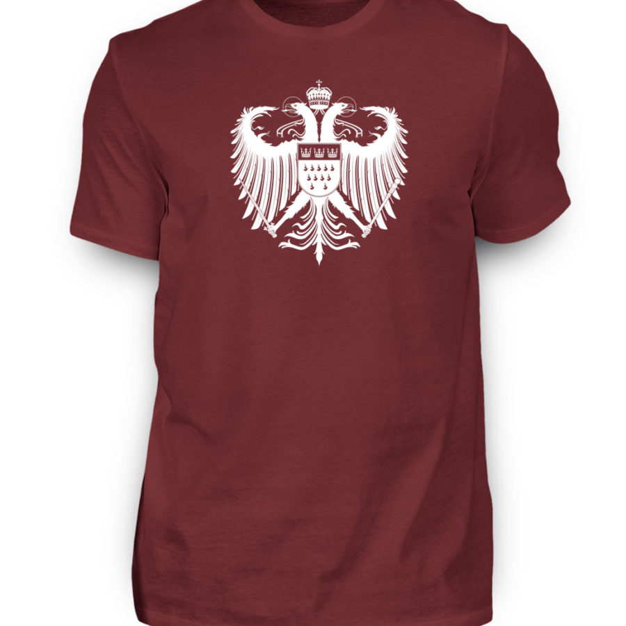 Kölner Wappen mit Adler in Weiß auf Herren T-Shirt (Premium) – Bild 11