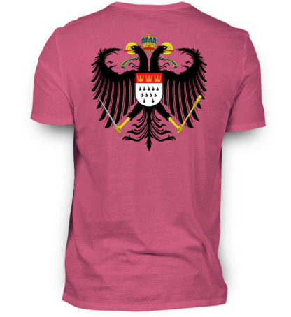 Pinkes Shirt mit Kölner Wappen auf Rückseite